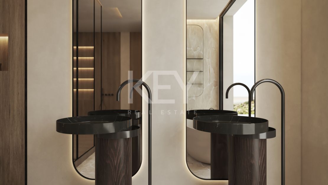 A masterpiece of modern design villa with infinity pool and panoramic sea views in Marbella Golden Mile