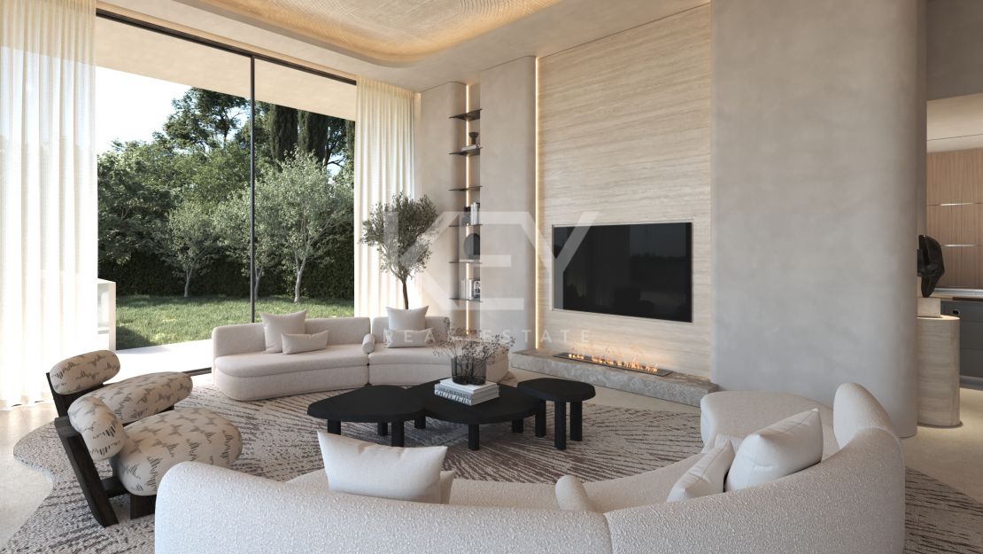 A masterpiece of modern design villa with infinity pool and panoramic sea views in Marbella Golden Mile