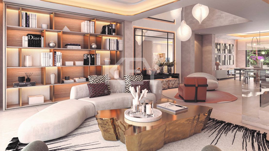 Luxurious penthouse located on the beachfront in Las Chapas, Marbella