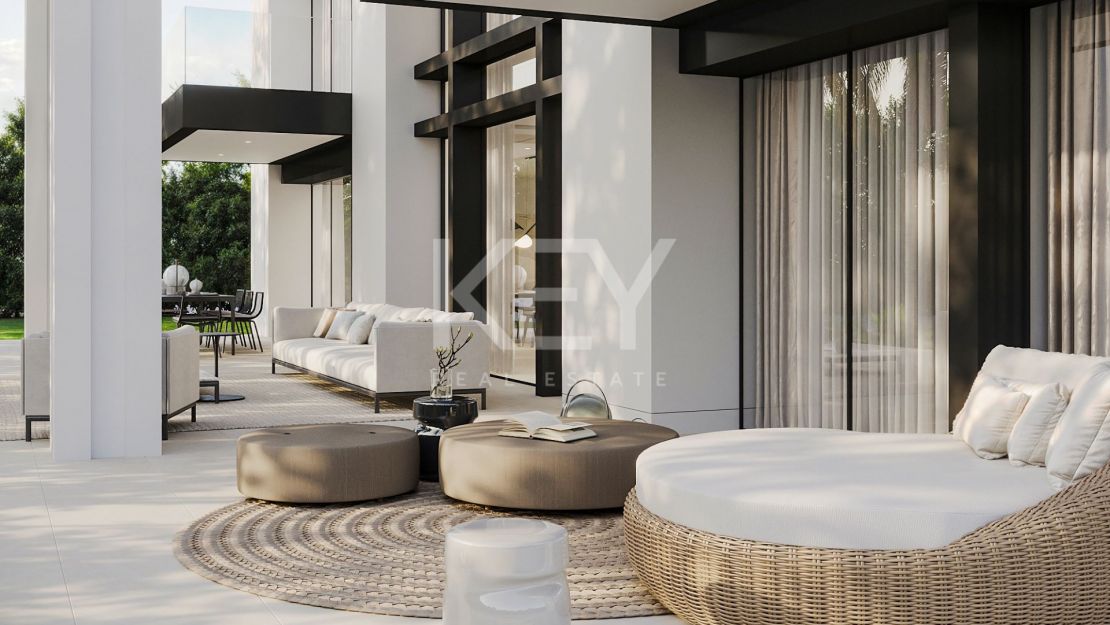 Modern style mansion project with acclaimed Marbella´s arquitects in Rocio de Nagueles, Marbella