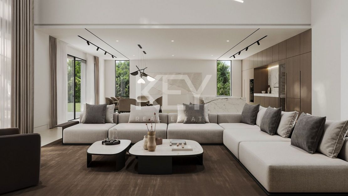Modern style mansion project with acclaimed Marbella´s arquitects in Rocio de Nagueles, Marbella