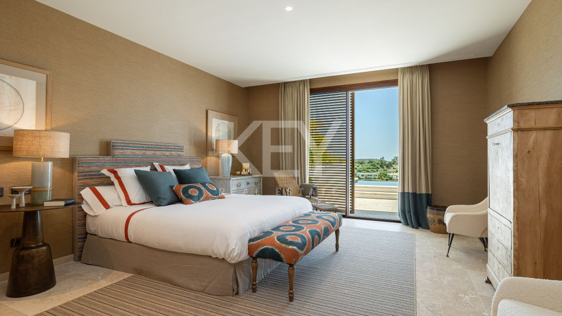 Exceptional Mediterranean villa with panoramic golf and coastal views at Finca Cortesin Resort