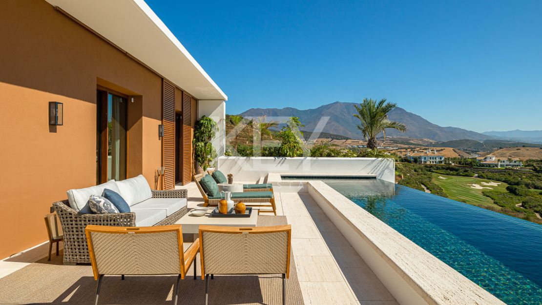 Exceptional Mediterranean villa with panoramic golf and coastal views at Finca Cortesin Resort