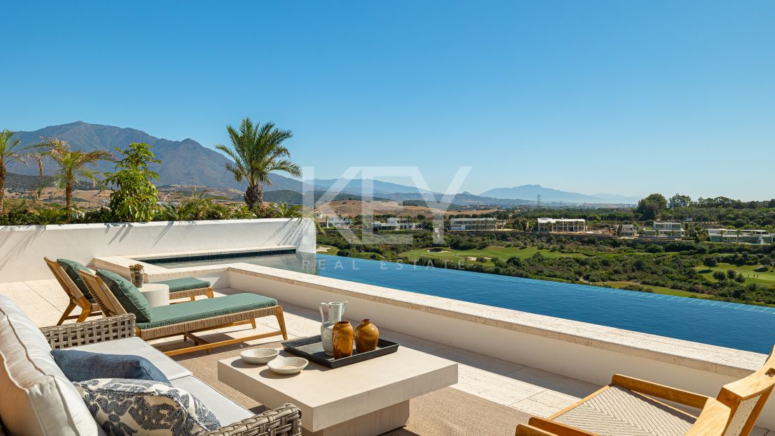 Exceptional Mediterranean villa with panoramic golf and coastal views at Finca Cortesin Resort
