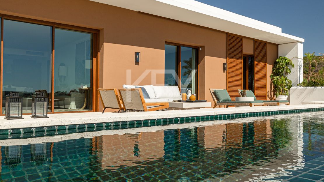 Exceptional Mediterranean villa with panoramic golf and coastal views at Finca Cortesin Resort