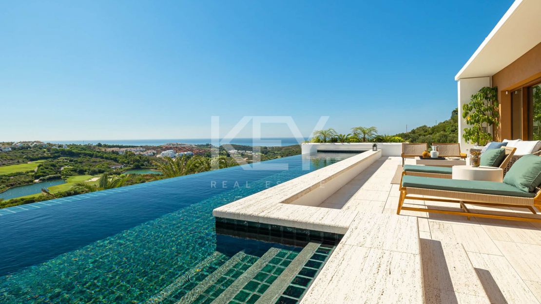 Exceptional Mediterranean villa with panoramic golf and coastal views at Finca Cortesin Resort
