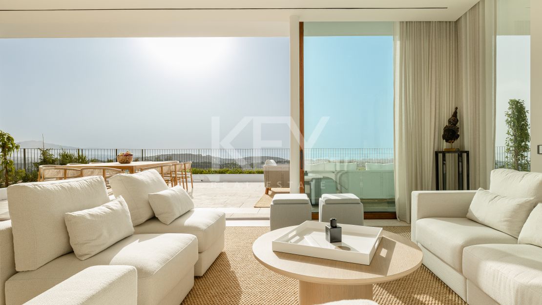 Luxurious penthouse retreat with panoramic views and five-star concierge services at Finca Cortesin, Casares
