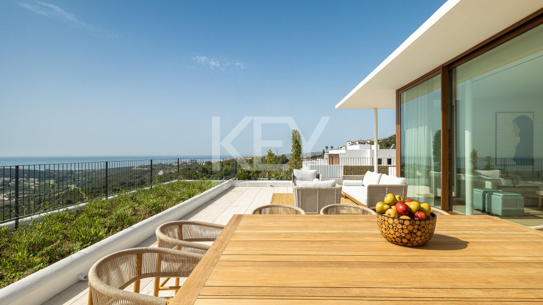Luxurious penthouse retreat with panoramic views and five-star concierge services at Finca Cortesin, Casares