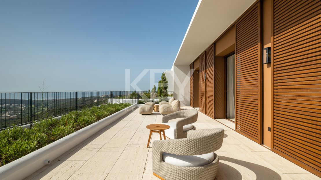 Luxurious penthouse retreat with panoramic views and five-star concierge services at Finca Cortesin, Casares
