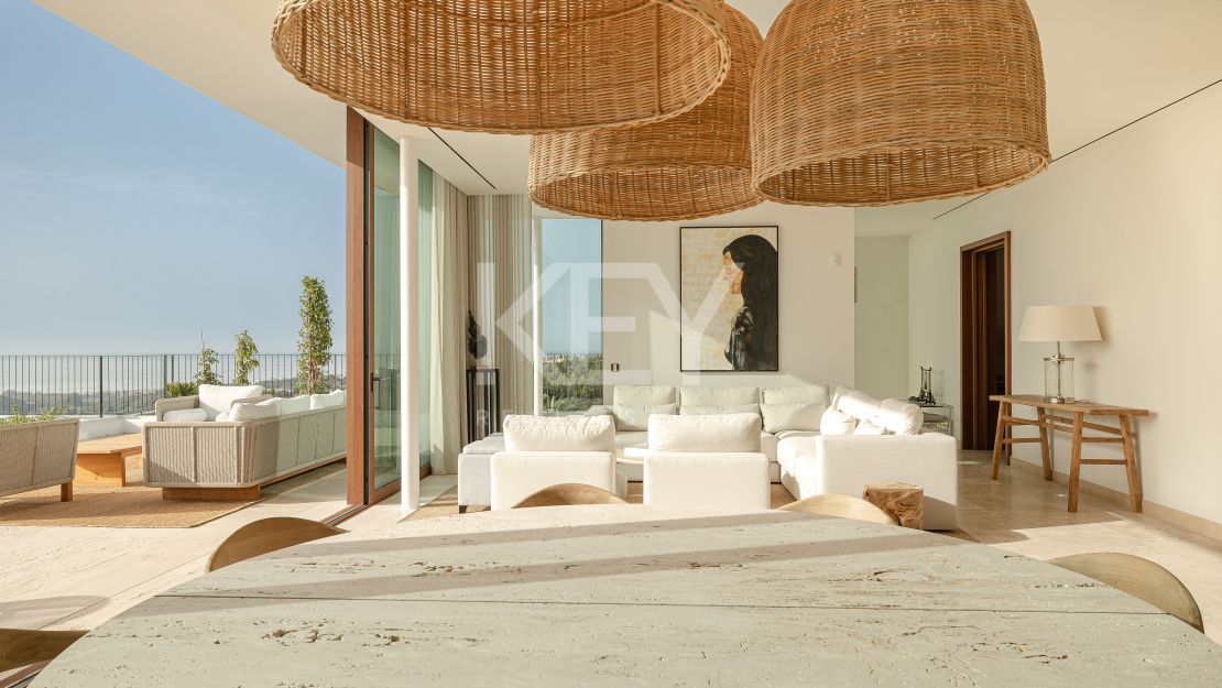 Luxurious penthouse retreat with panoramic views and five-star concierge services at Finca Cortesin, Casares