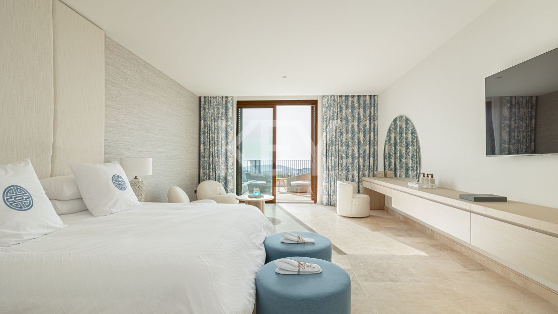 Luxurious penthouse retreat with panoramic views and five-star concierge services at Finca Cortesin, Casares