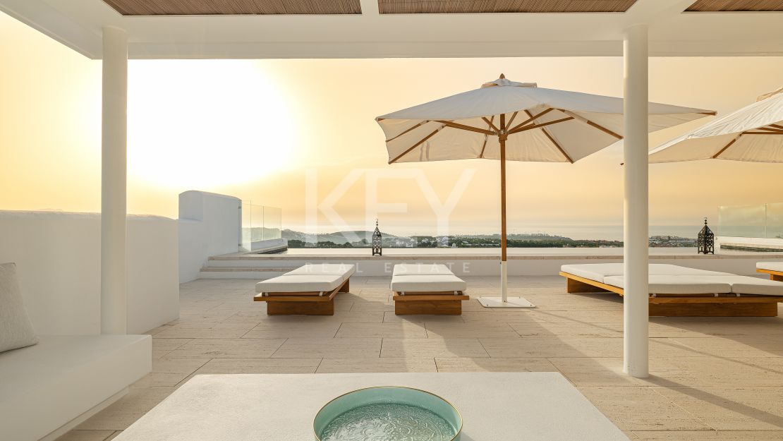 Luxurious penthouse retreat with panoramic views and five-star concierge services at Finca Cortesin, Casares
