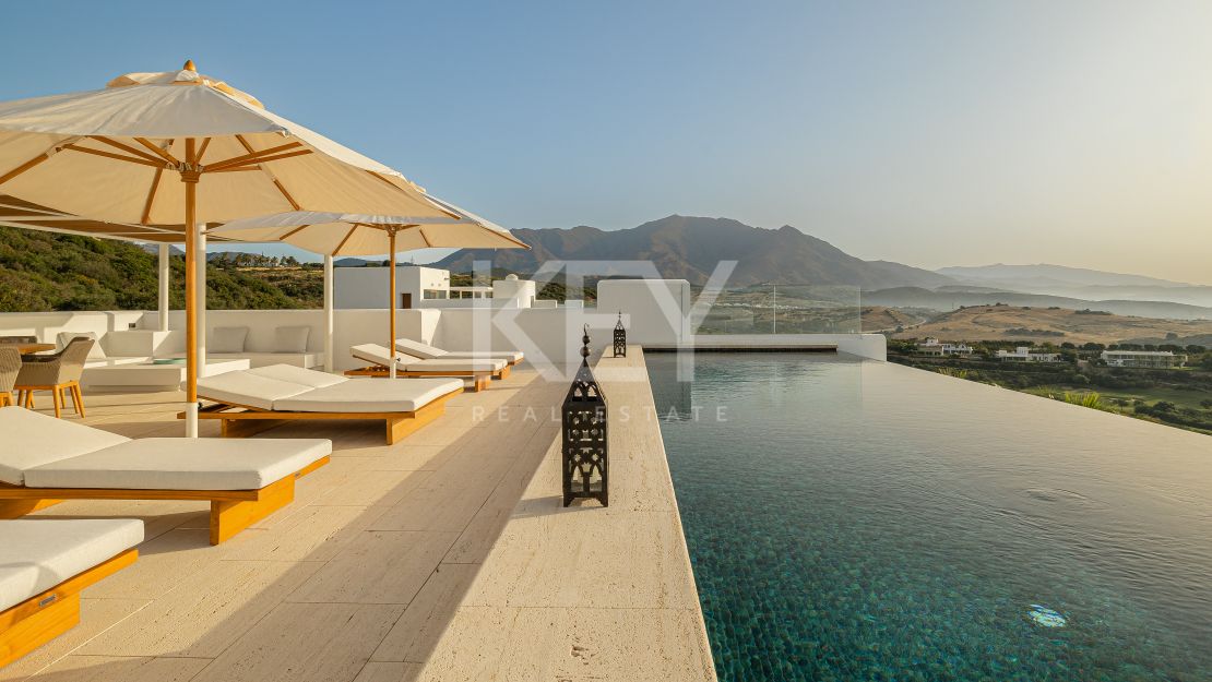 Luxurious penthouse retreat with panoramic views and five-star concierge services at Finca Cortesin, Casares