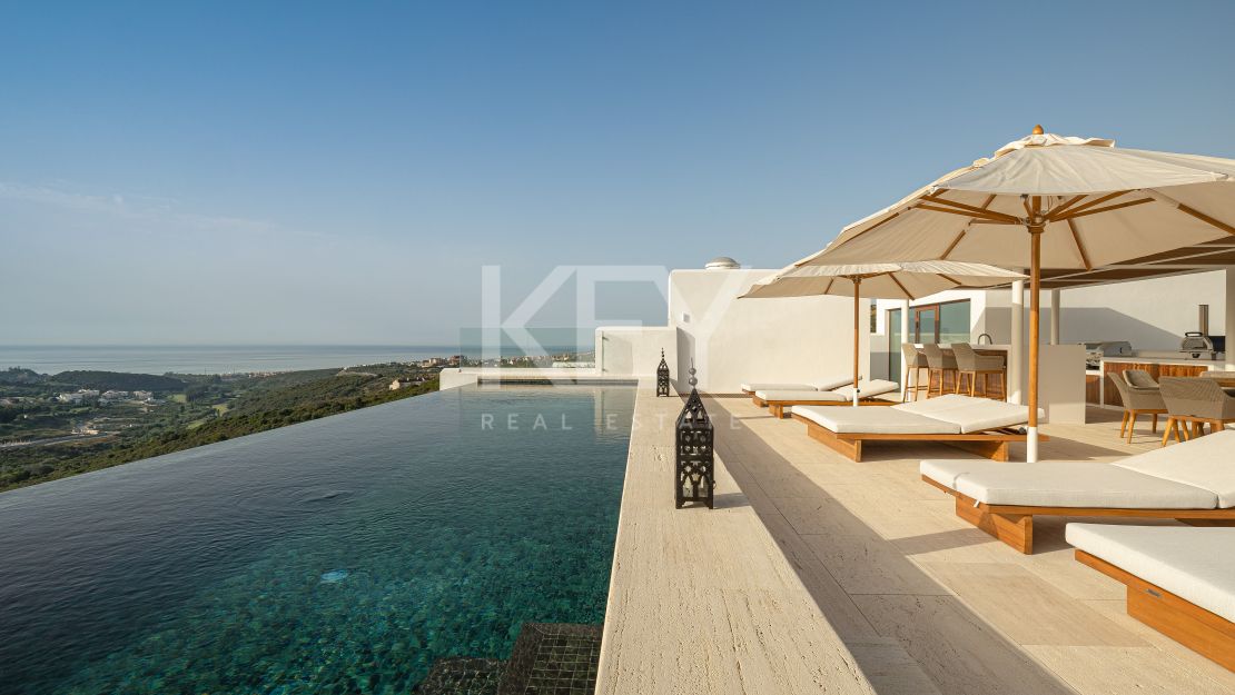 Luxurious penthouse retreat with panoramic views and five-star concierge services at Finca Cortesin, Casares