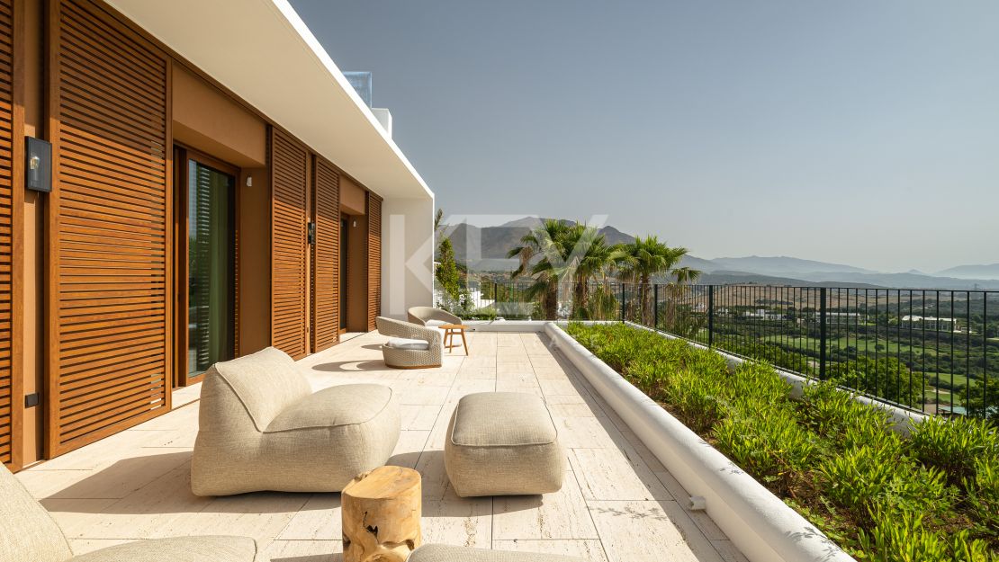 Luxurious penthouse retreat with panoramic views and five-star concierge services at Finca Cortesin, Casares
