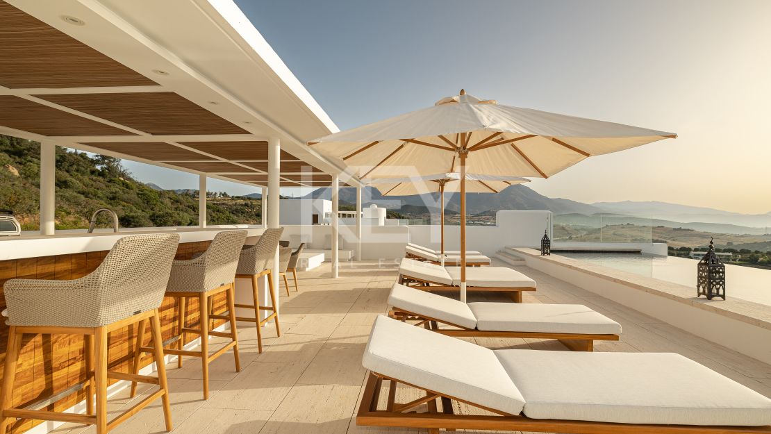 Luxurious penthouse retreat with panoramic views and five-star concierge services at Finca Cortesin, Casares