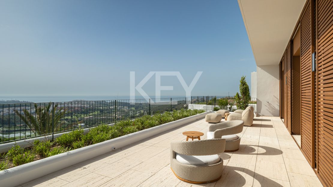Luxurious penthouse retreat with panoramic views and five-star concierge services at Finca Cortesin, Casares