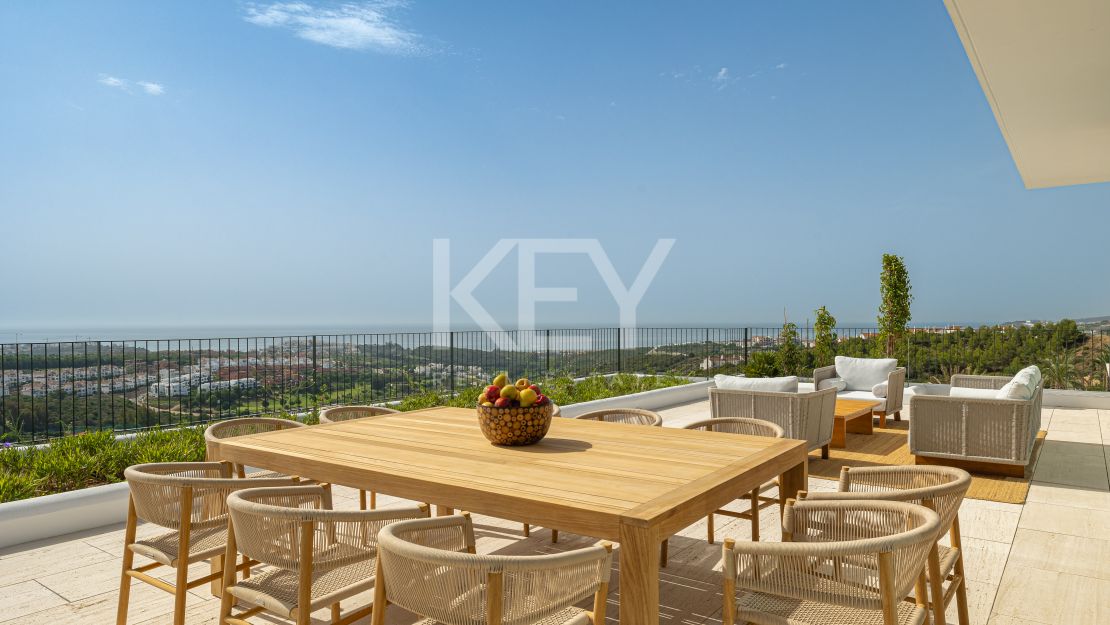 Luxurious penthouse retreat with panoramic views and five-star concierge services at Finca Cortesin, Casares