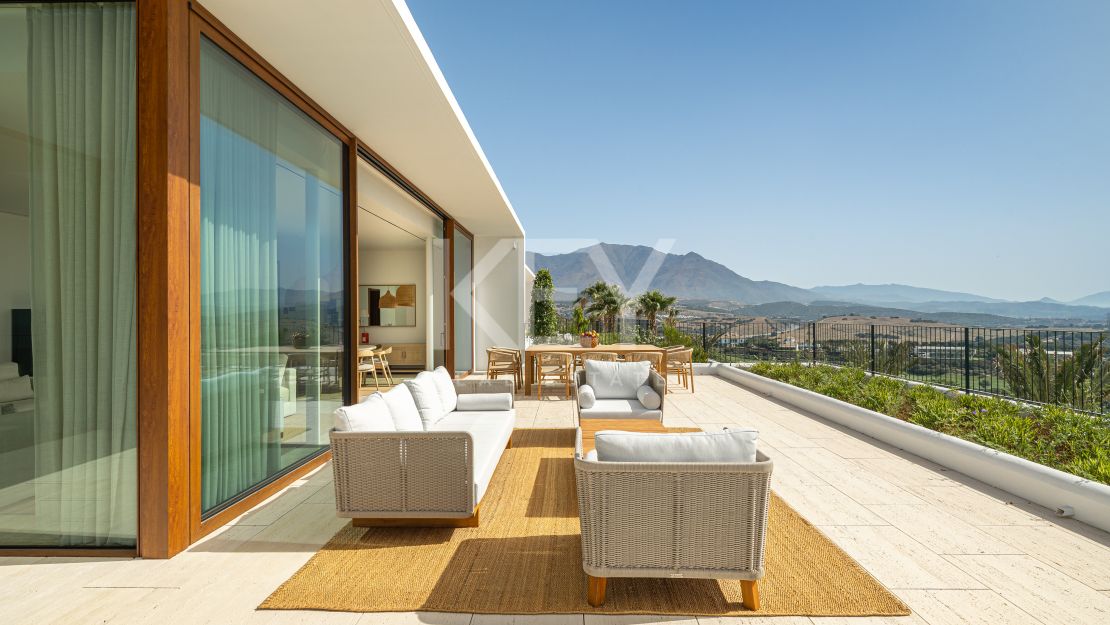 Luxurious penthouse retreat with panoramic views and five-star concierge services at Finca Cortesin, Casares