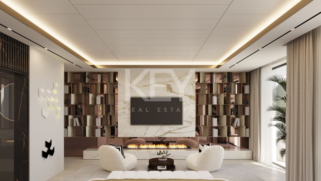 Ultra modernas villas con frontales vistas al golf en Los Flamingos Golf, Benahavís