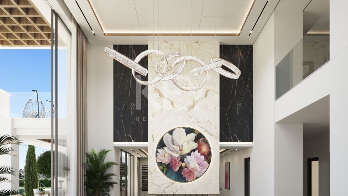 Ultra modernas villas con frontales vistas al golf en Los Flamingos Golf, Benahavís