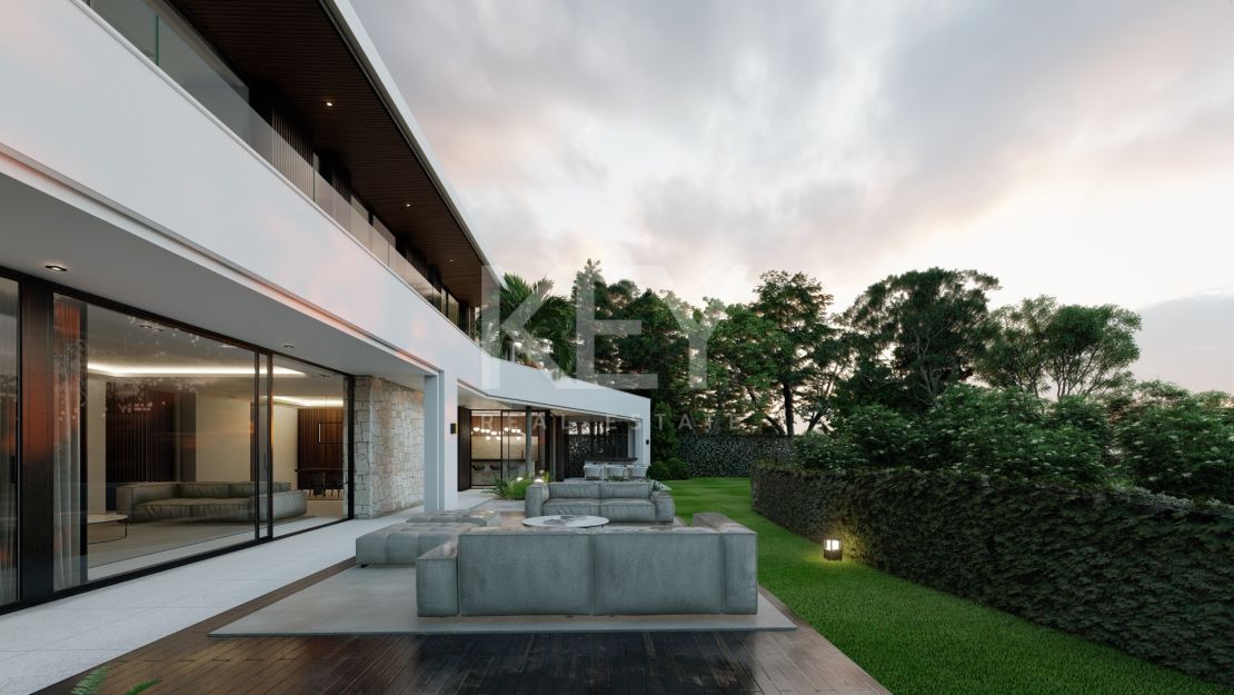 Villa de lujo en primera línea de playa en Estepona en venta
