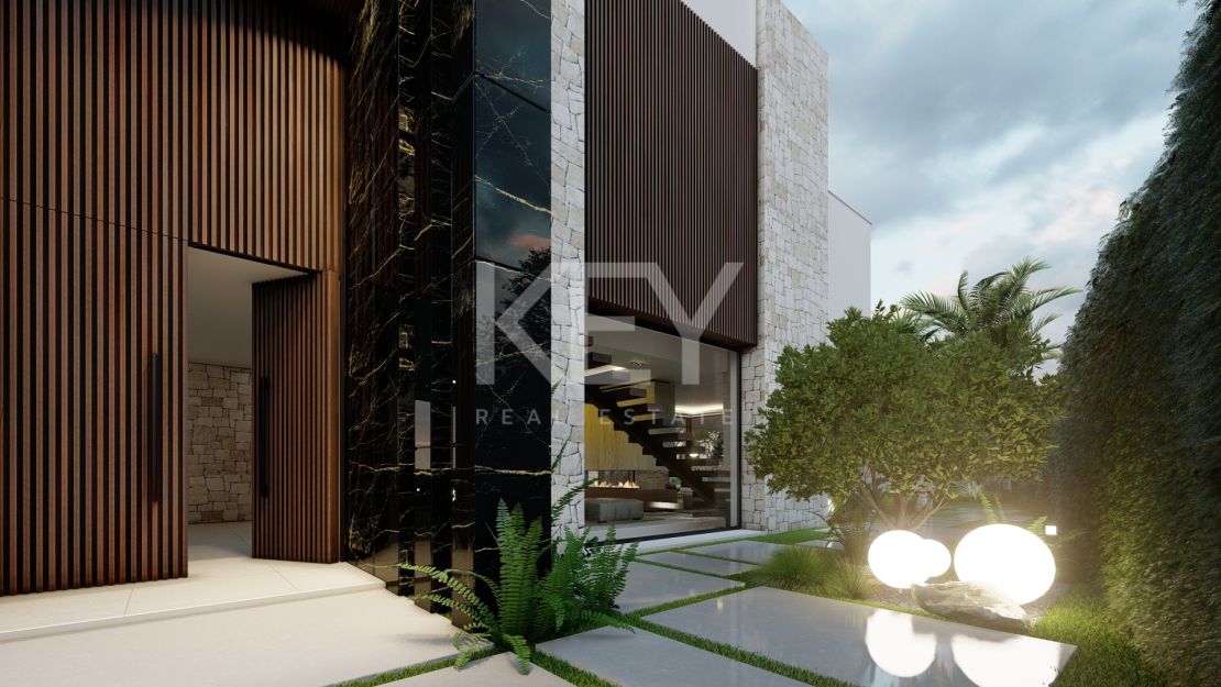 Villa de lujo en primera línea de playa en Estepona en venta