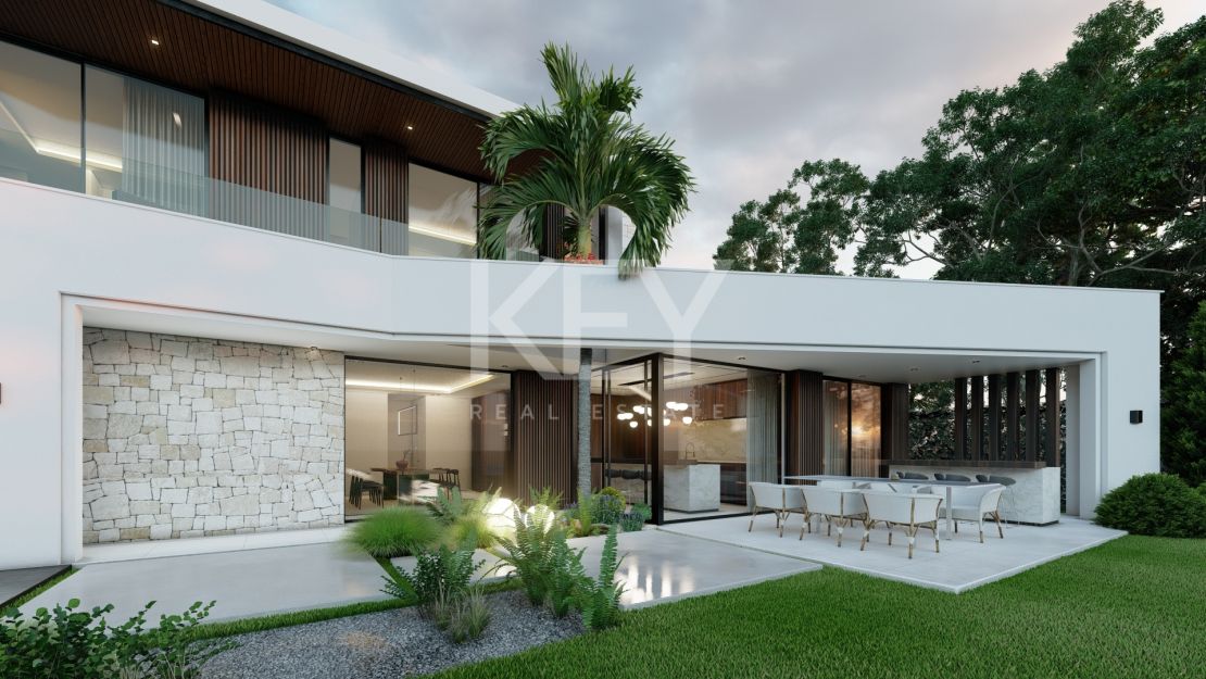 Villa de lujo en primera línea de playa en Estepona en venta