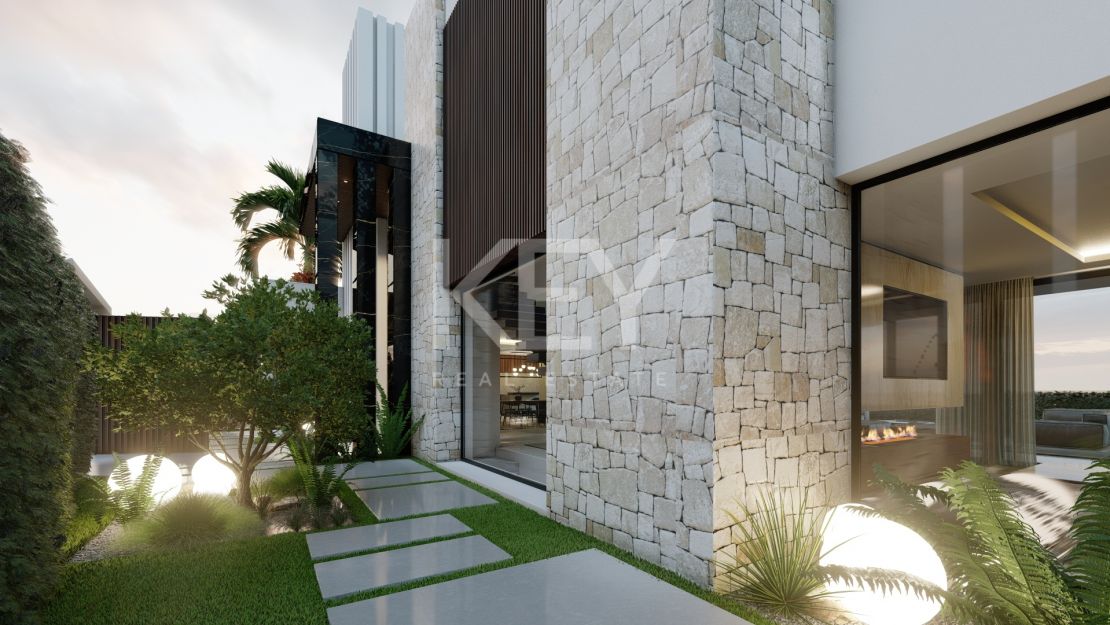 Villa de lujo en primera línea de playa en Estepona en venta
