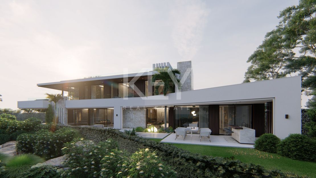 Villa de lujo en primera línea de playa en Estepona en venta