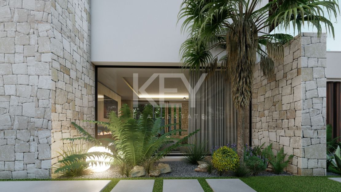 Villa de lujo en primera línea de playa en Estepona en venta