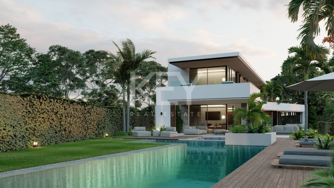 Villa de lujo en primera línea de playa en Estepona en venta