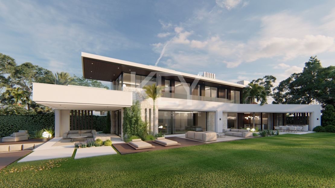 Villa de lujo en primera línea de playa en Estepona en venta