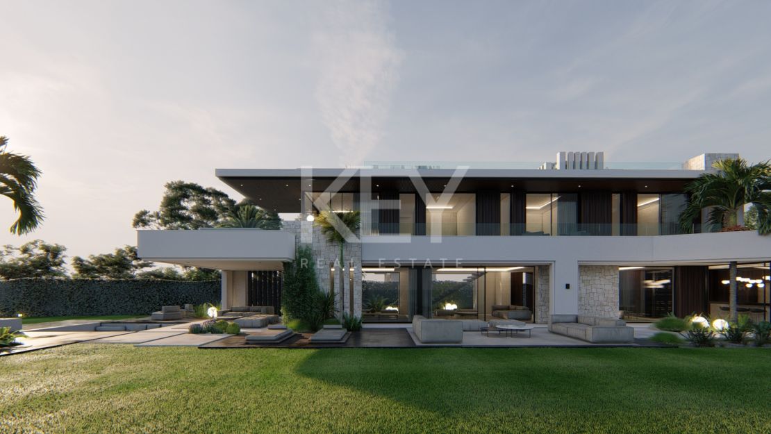 Villa de lujo en primera línea de playa en Estepona en venta