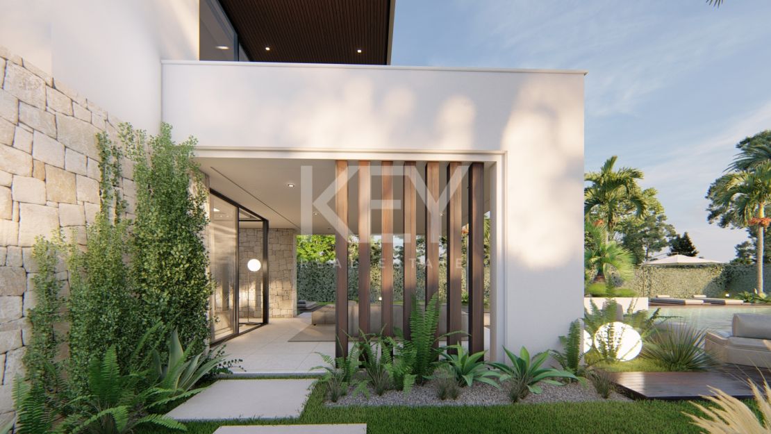 Villa de lujo en primera línea de playa en Estepona en venta