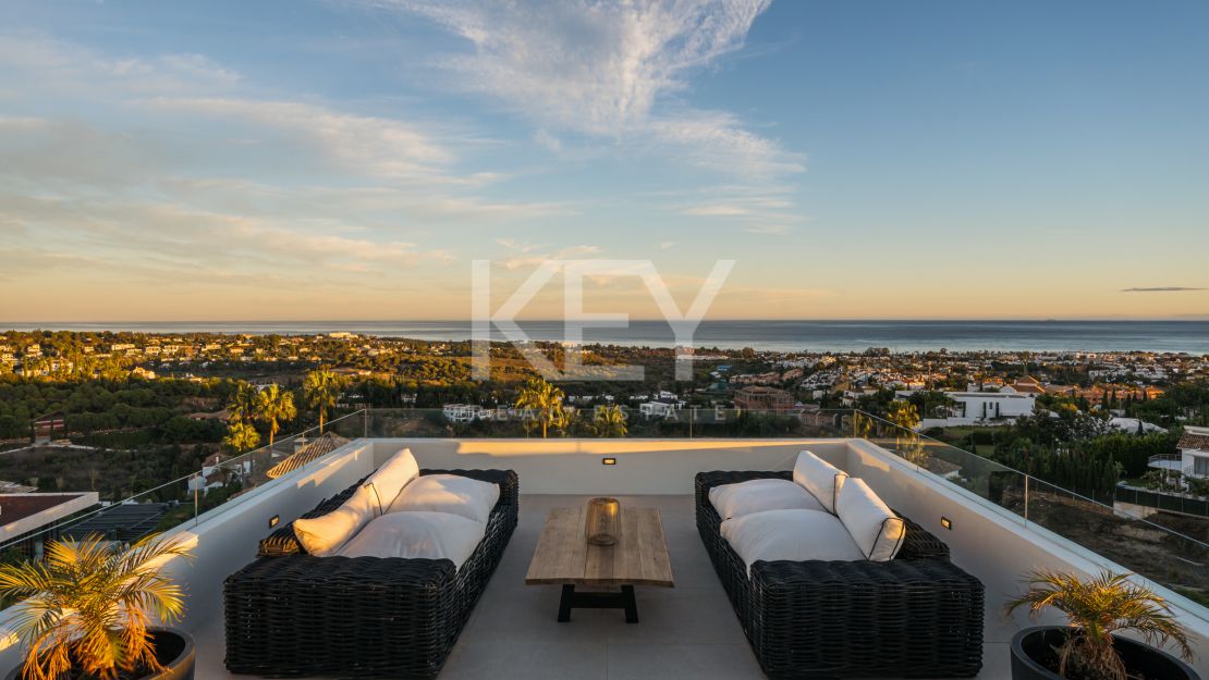 Villa opulenta con vistas impresionantes en Los Flamingos, Benahavís