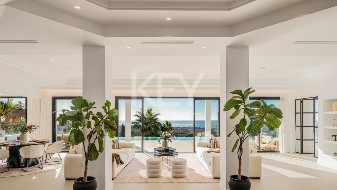 Villa opulenta con vistas impresionantes en Los Flamingos, Benahavís