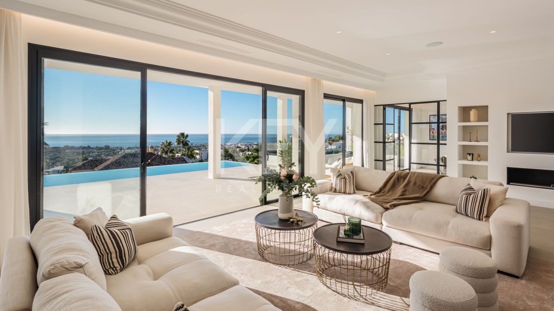 Villa opulenta con vistas impresionantes en Los Flamingos, Benahavís