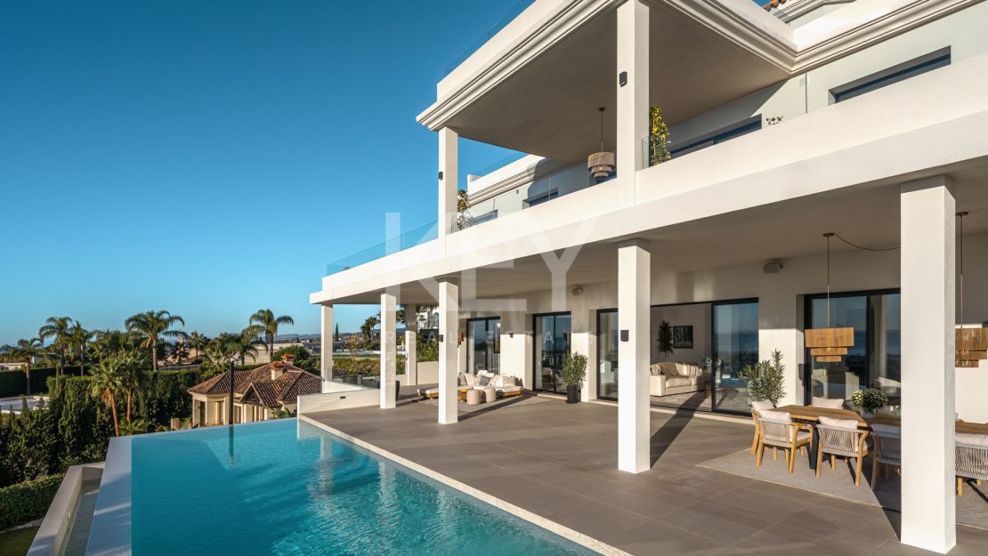 Villa opulenta con vistas impresionantes en Los Flamingos, Benahavís