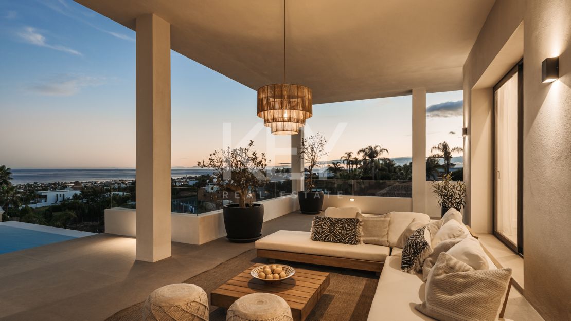 Villa opulenta con vistas impresionantes en Los Flamingos, Benahavís