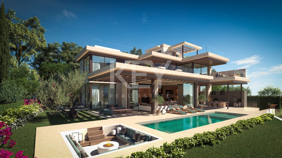 Villa de lujo con vistas panorámicas al mar en Cascada de Camojan, Milla de Oro de Marbella