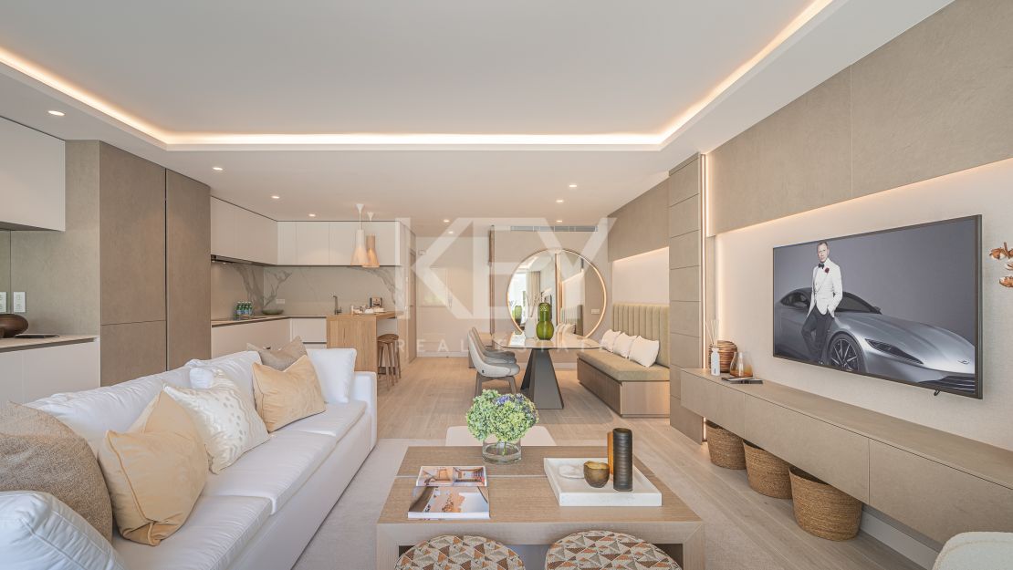 Lujoso apartamento en planta baja de 3 dormitorios en Puente Romano Resort con vistas al entorno idílico