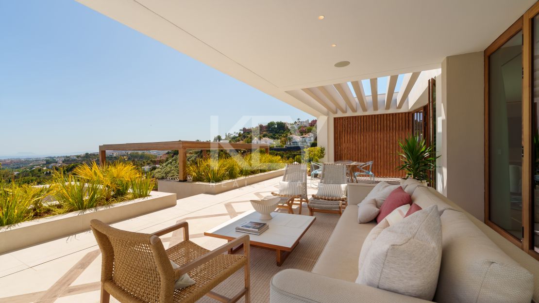 Villa moderna con vistas al mar y comodidades de bienestar en The Hills, La Quinta