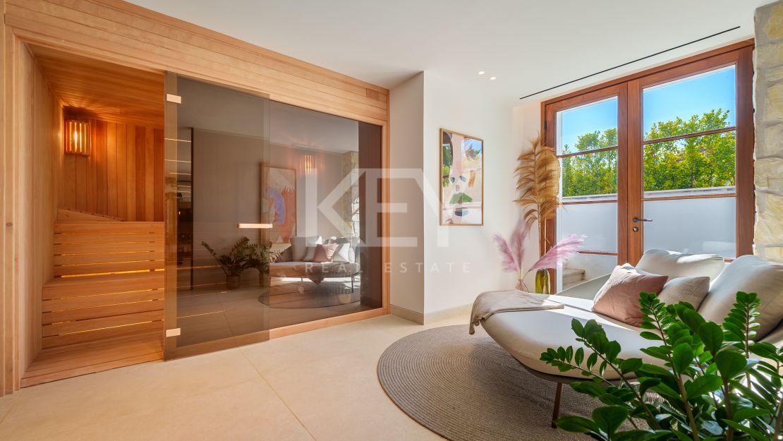 Villa moderna con vistas al mar y comodidades de bienestar en The Hills, La Quinta