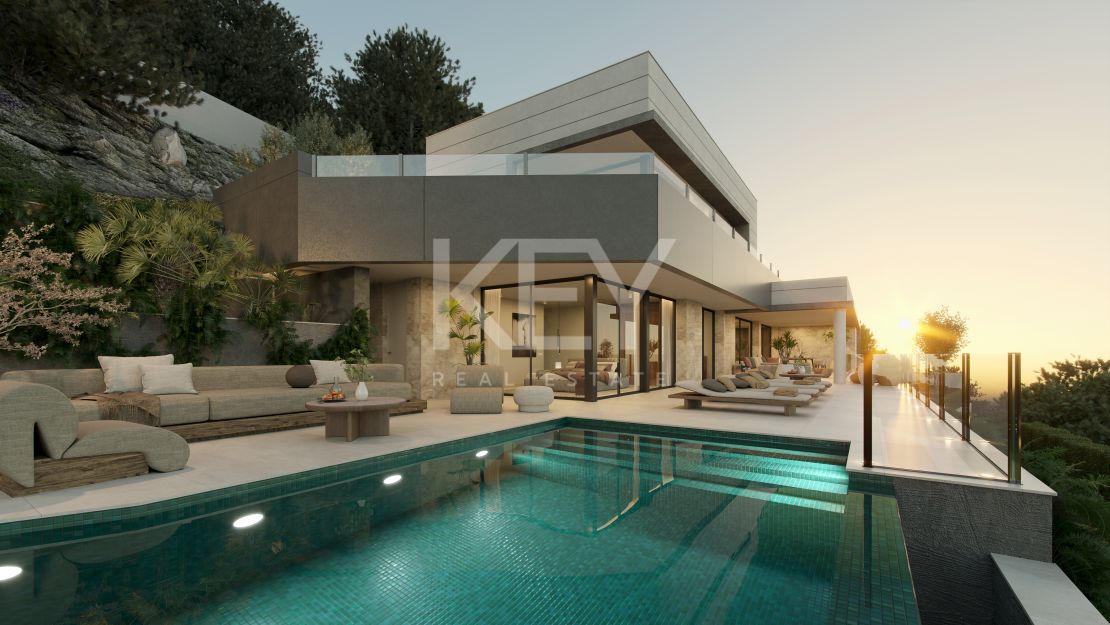 Luxury and modern  villa for sale in the gated community Pinares Hills, Malaga