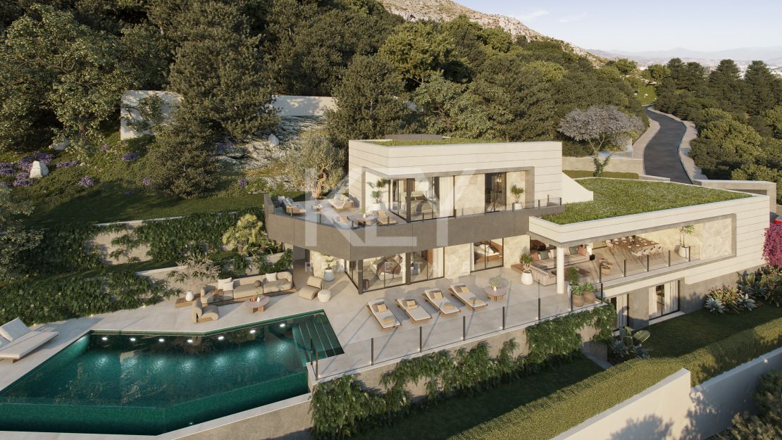 Luxury and modern  villa for sale in the gated community Pinares Hills, Malaga