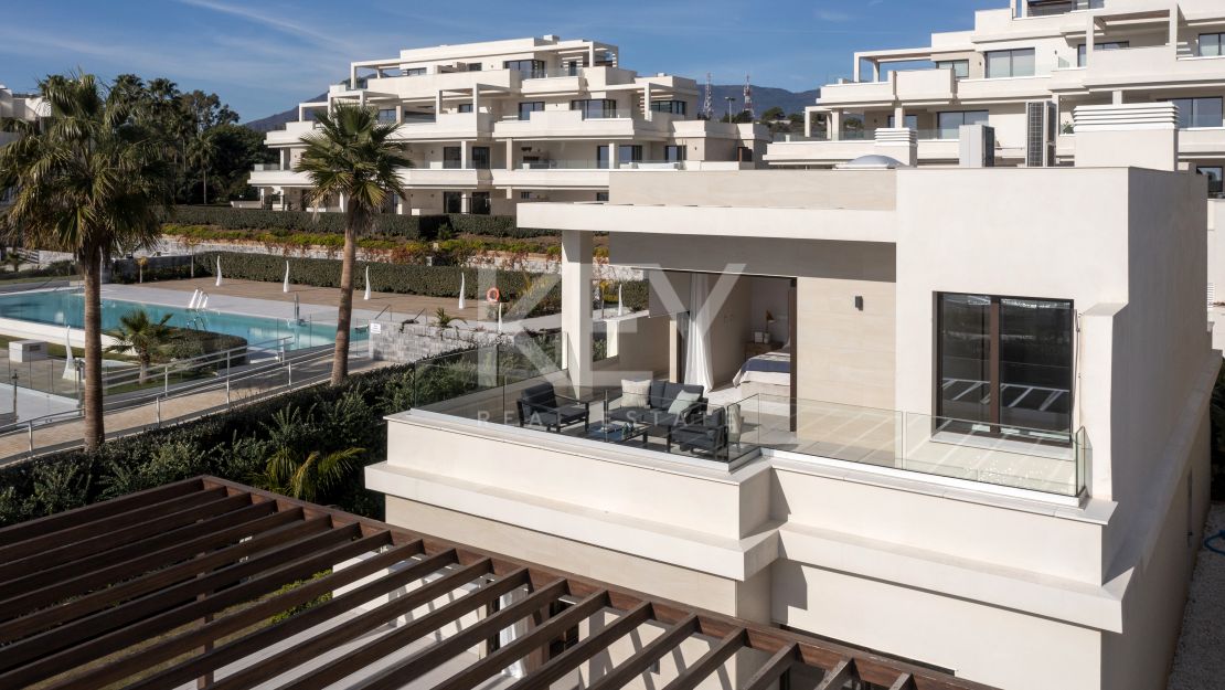 Frontline beach villa for sale on the New Golden Mile Estepona