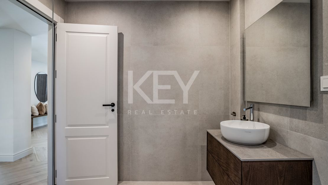 Unique ground floor apartment for sale on the iconic Golden Mile, Marbella