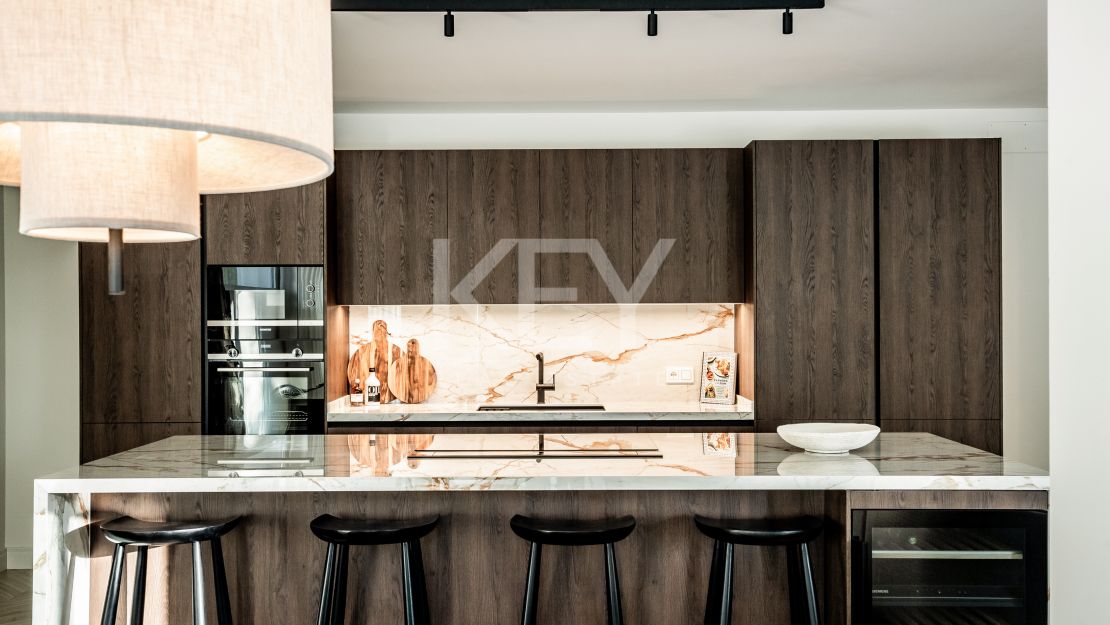 Unique ground floor apartment for sale on the iconic Golden Mile, Marbella