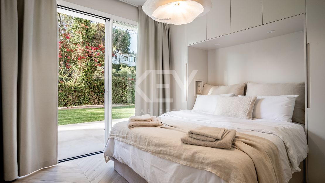 Unique ground floor apartment for sale on the iconic Golden Mile, Marbella